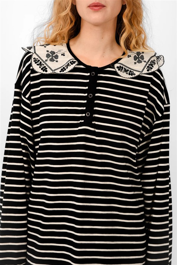ARPYES MELODY BLOUSE BLACK
